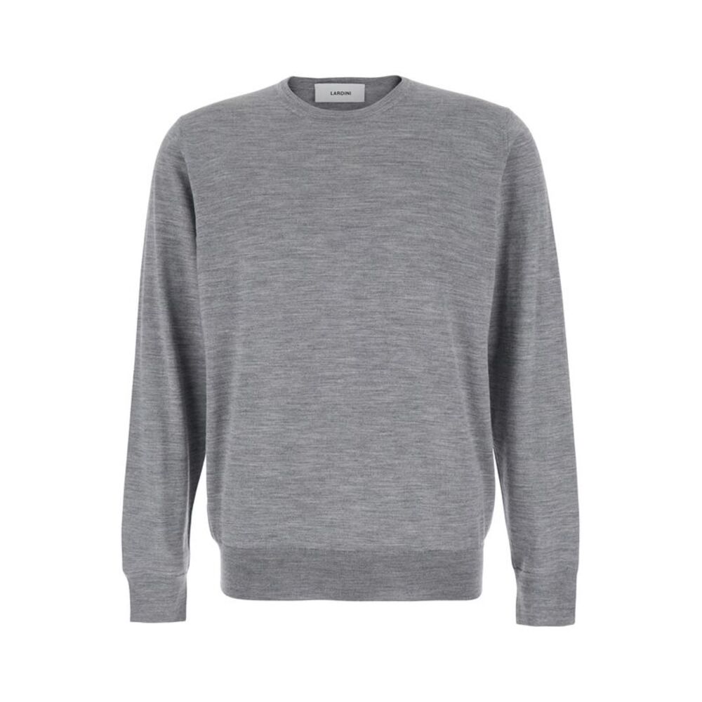 Lardini Men Grey Sweater In Wool Blend Man
